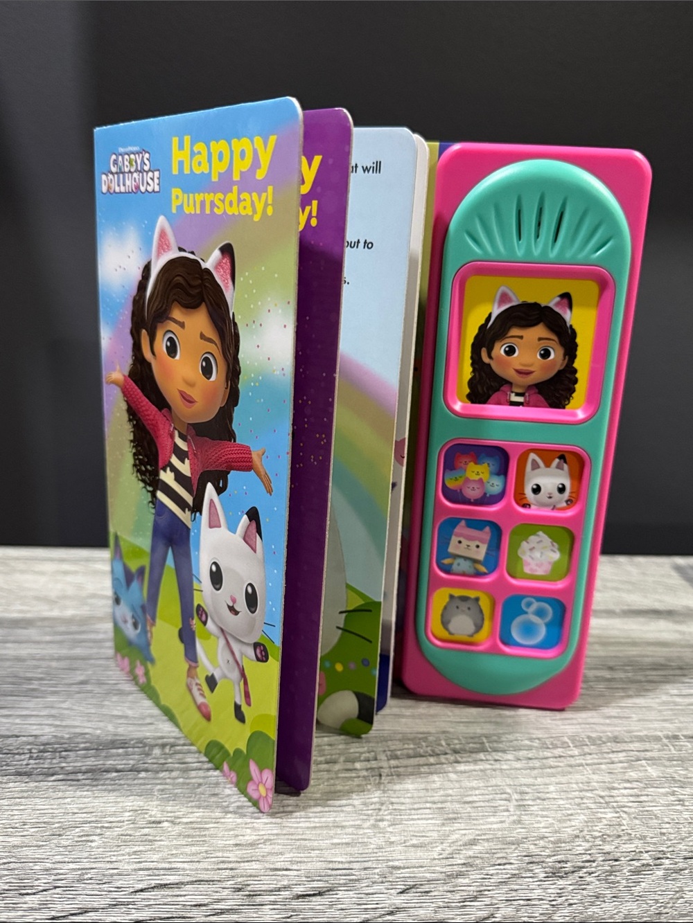 Gabby’s Dollhouse: Happy Purrsday! - Hardcover Children’s Sound Board Book